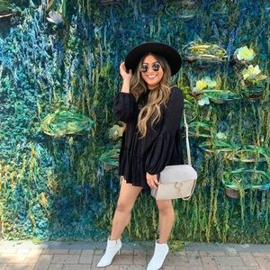 Black free people kiss kiss tunic dress small